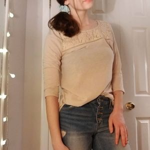 Lace top shirt